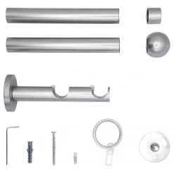 Mydeco Tringle sur mesure Ball II (double) - Acier inoxydable - Largeur : 290 cm 7 Mydeco Tringle sur mesure Ball II (double) - Acier inoxydable - Largeur : 290 cm -Serviettes Soldes 1000322491 220204 0611050050 DETAILS P000000001000322491