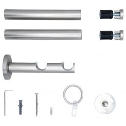 Mydeco Tringle sur mesure Match II (double) - Aluminium - Acier inoxydable - Largeur : 310 cm -Serviettes Soldes 1000323092 220118 12094200538 DETAILS P000000001000323092