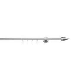 Mydeco Tringle sur mesure Point III - Acier inoxydable - Largeur : 120 cm