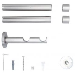 Mydeco Tringle sur mesure Cap IV (double) - Acier inoxydable - Largeur : 220 cm -Serviettes Soldes 1000324231 220126 09254500040 DETAILS P000000001000324231