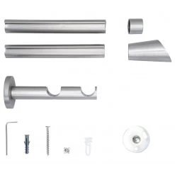 Mydeco Tringle sur mesure Rag IV (double) - Argenté - Largeur : 230 cm -Serviettes Soldes 1000324543 220126 0925530040 DETAILS P000000001000324543