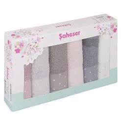 Twentyfour Serviettes Pitircik (lot de 6) - Coton - Multicolore -Serviettes Soldes 1000329697 220307 080 DETAILS P000000001000329697