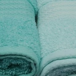 Twentyfour Serviettes Rainbow III (lot de 4) - Coton - Menthe -Serviettes Soldes 1000329705 220307 050 DETAILS P000000001000329705