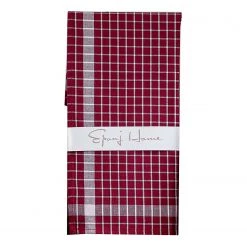 Twentyfour Serviettes Küp (lot de 10) - Coton - Rouge foncé -Serviettes Soldes 1000329824 220318 030 DETAILS P000000001000329824