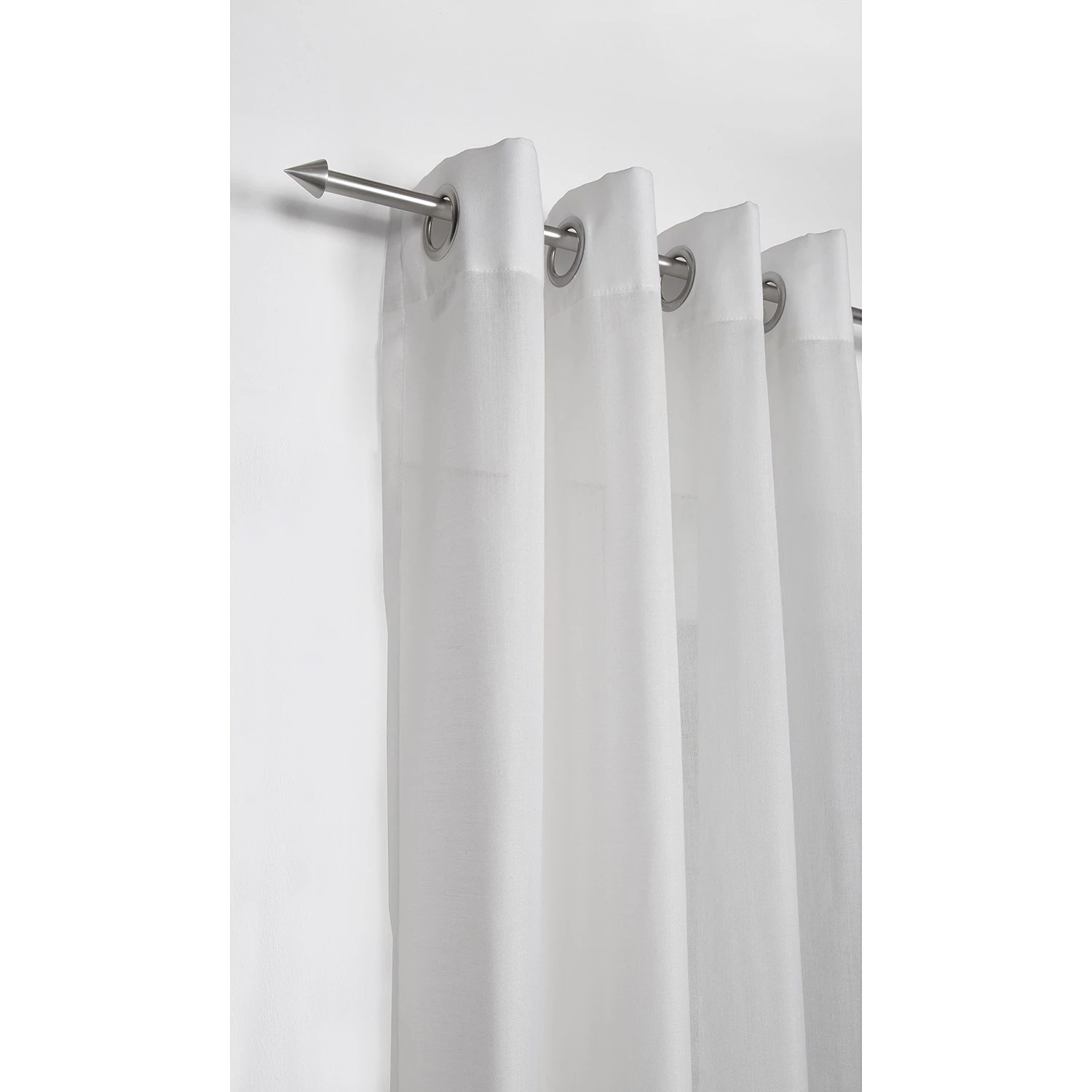 Mydeco Tringle à rideau 16 mm Cone - Zamak - Aspect inox - Largeur : 240 cm 4 Mydeco Tringle à rideau 16 mm Cone - Zamak - Aspect inox - Largeur : 240 cm – Image 2