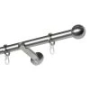 Mydeco Tringle à rideau 16 mm Ball - Zamak - Aspect inox - Largeur : 160 cm -Serviettes Soldes 1000330945 220210 010 IMAGE P000000001000330945