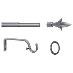 Mydeco Tringle à rideau Lance 13/16 mm - Zamak - Argenté -Serviettes Soldes 1000330964 220210 050 DETAILS P000000001000330964