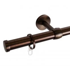 Mydeco Tringle à rideau 25 mm Cap/Noble - Zamak - Bronze - Largeur : 240 cm -Serviettes Soldes 1000330972 220210 030 DETAILS P000000001000330972