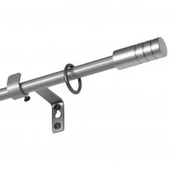 Mydeco Tringle à rideau extensible Rillcube - Zamak - Argenté