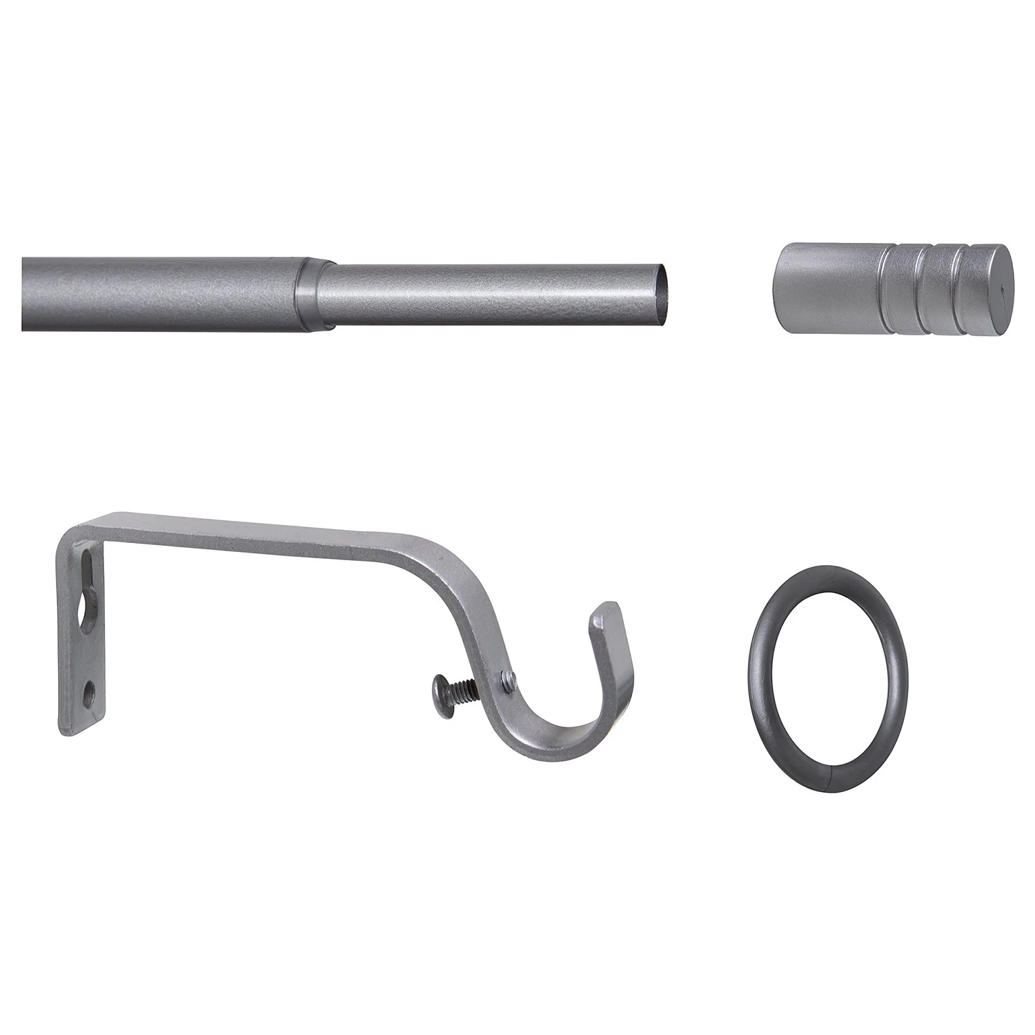 Mydeco Tringle à rideau extensible Rillcube - Zamak - Argenté 8 Mydeco Tringle à rideau extensible Rillcube - Zamak - Argenté – Image 6