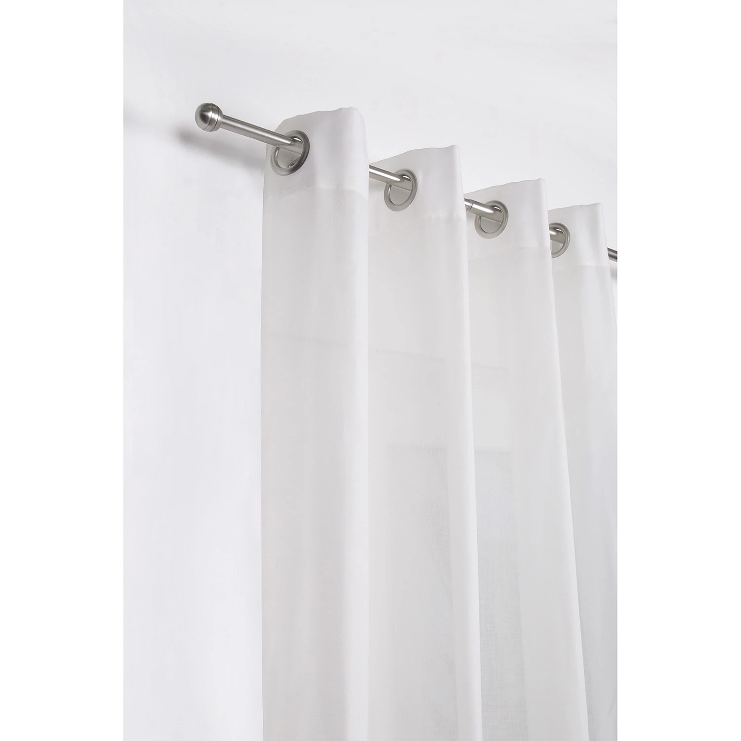 Mydeco Tringle à rideaux Habito/Rillball ext. - Zamak - Aspect inox - Largeur : 120 cm 3 Mydeco Tringle à rideaux Habito/Rillball ext. - Zamak - Aspect inox - Largeur : 120 cm – Image 2