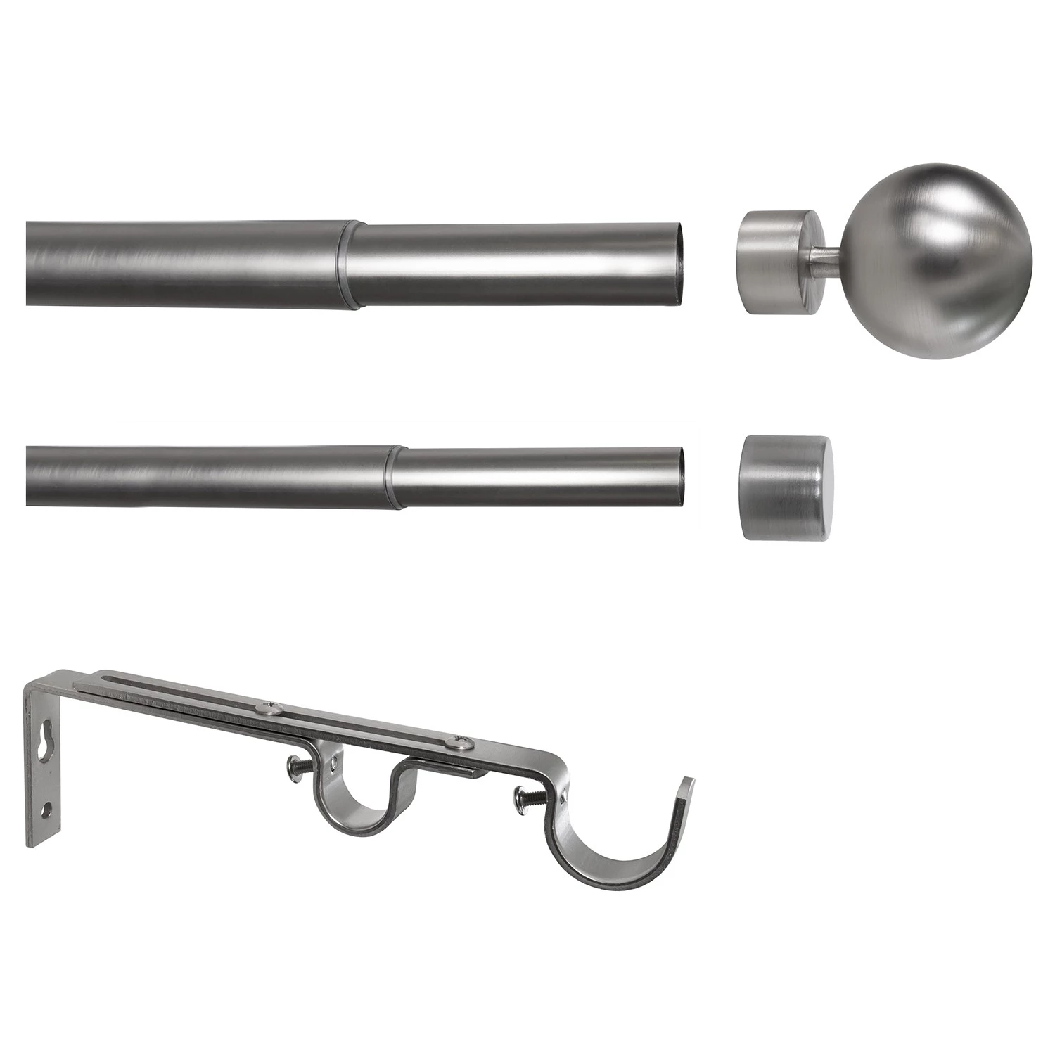 Mydeco Tringles à rideaux Habito/Ball II - Zamak - Aspect inox 8 Mydeco Tringles à rideaux Habito/Ball II - Zamak - Aspect inox – Image 6