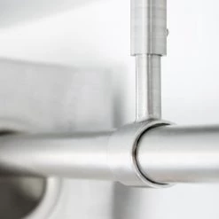 Mydeco Tringle à rideau 2en1 extensible - Zamak - Aspect inox - Largeur : 120 cm -Serviettes Soldes 1000331009 220210 030 DETAILS P000000001000331009