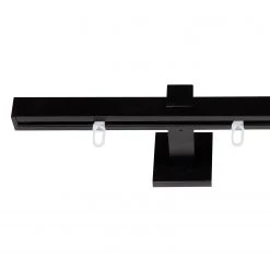 Mydeco Tringle à rideaux 20 mm Square - Zamak - Noir - Largeur : 120 cm -Serviettes Soldes 1000331012 220210 040 DETAILS P000000001000331012