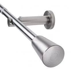 Mydeco Tringle à rideau Mino 13/16mm extensible - Zamak - Aspect inox