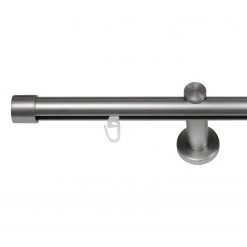 Mydeco Tringle à rideaux 20 mm Profilo - Zamak - Aspect inox - Largeur : 160 cm -Serviettes Soldes 1000331020 220210 040 DETAILS P000000001000331020