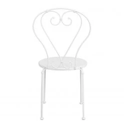 Butlers Chaise de jardin CENTURY I - Fer - Blanc -Serviettes Soldes 1000339626 220315 031 DETAILS P000000001000339626