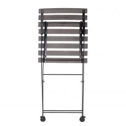 Butlers Chaise de jardin STREET LIFE - Acacia massif / Fer - Gris -Serviettes Soldes 1000339688 220315 030 DETAILS P000000001000339688