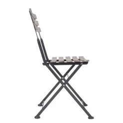 Butlers Chaise de jardin STREET LIFE - Acacia massif / Fer - Gris -Serviettes Soldes 1000339688 220315 031 DETAILS P000000001000339688