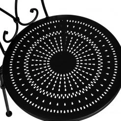 Butlers Chaise de jardin PALAZZO - Fer - Noir -Serviettes Soldes 1000339689 220315 033 DETAILS P000000001000339689