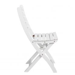 Butlers Chaise de jardin LODGE I - Partiellement en acacia massif - Blanc -Serviettes Soldes 1000339692 220315 030 DETAILS P000000001000339692