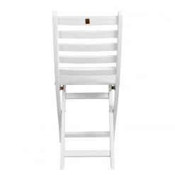 Butlers Chaise de jardin LODGE I - Partiellement en acacia massif - Blanc -Serviettes Soldes 1000339692 220315 031 DETAILS P000000001000339692