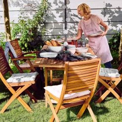 Butlers Chaise de jardin SOMERSET I - Acacia massif - Marron -Serviettes Soldes 1000339698 220315 022 MOOD DETAILS P000000001000339698 mood