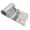 Framsohn Serviette de sauna Boho - Éponge - Beige / Gris -Serviettes Soldes 1000342884 220330 010 IMAGE P000000001000342884