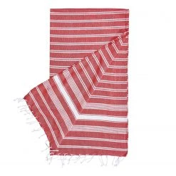 Butlers Serviette de sauna SURFSIDE - Coton - Rouge