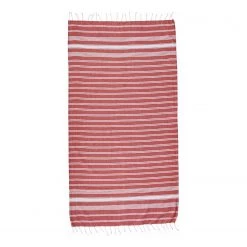 Butlers Serviette de sauna SURFSIDE - Coton - Rouge -Serviettes Soldes 1000343663 220401 030 DETAILS P000000001000343663