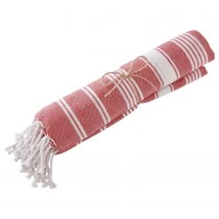 Butlers Serviette de sauna SURFSIDE - Coton - Rouge -Serviettes Soldes 1000343663 220401 040 DETAILS P000000001000343663
