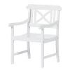 Chaise de jardin Eternal I - Blanc -Serviettes Soldes gartenstuhl eternal innocence akazie massiv weiss 3673713