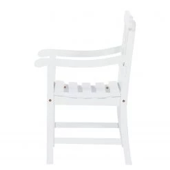 Chaise de jardin Eternal I - Blanc -Serviettes Soldes gartenstuhl eternal innocence akazie massiv weiss 3673721