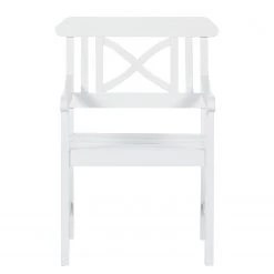 Chaise de jardin Eternal I - Blanc -Serviettes Soldes gartenstuhl eternal innocence akazie massiv weiss 3673725