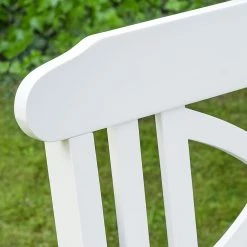 Chaise de jardin Eternal I - Blanc -Serviettes Soldes gartenstuhl eternal innocence akazie massiv weiss 3673741