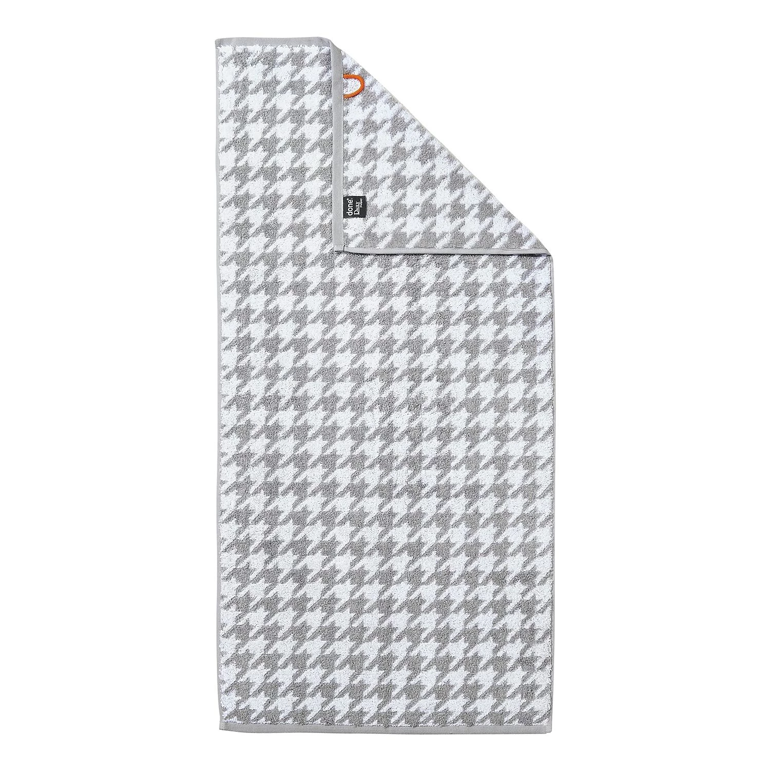 Twentyfour Serviette de toilette Day Bird I - Étoffe de coton - Blanc / Argenté 4 Twentyfour Serviette de toilette Day Bird I - Étoffe de coton - Blanc / Argenté – Image 2