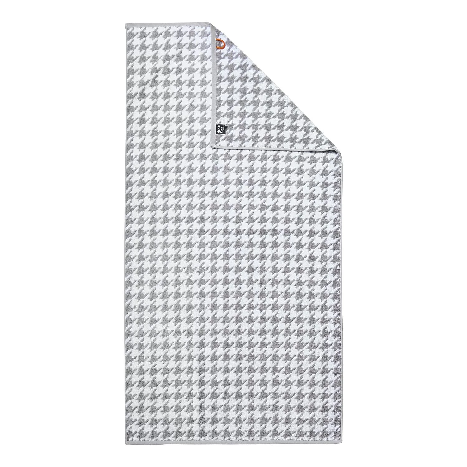 Twentyfour Serviette de toilette Day Bird I - Étoffe de coton - Blanc / Argenté 5 Twentyfour Serviette de toilette Day Bird I - Étoffe de coton - Blanc / Argenté – Image 3