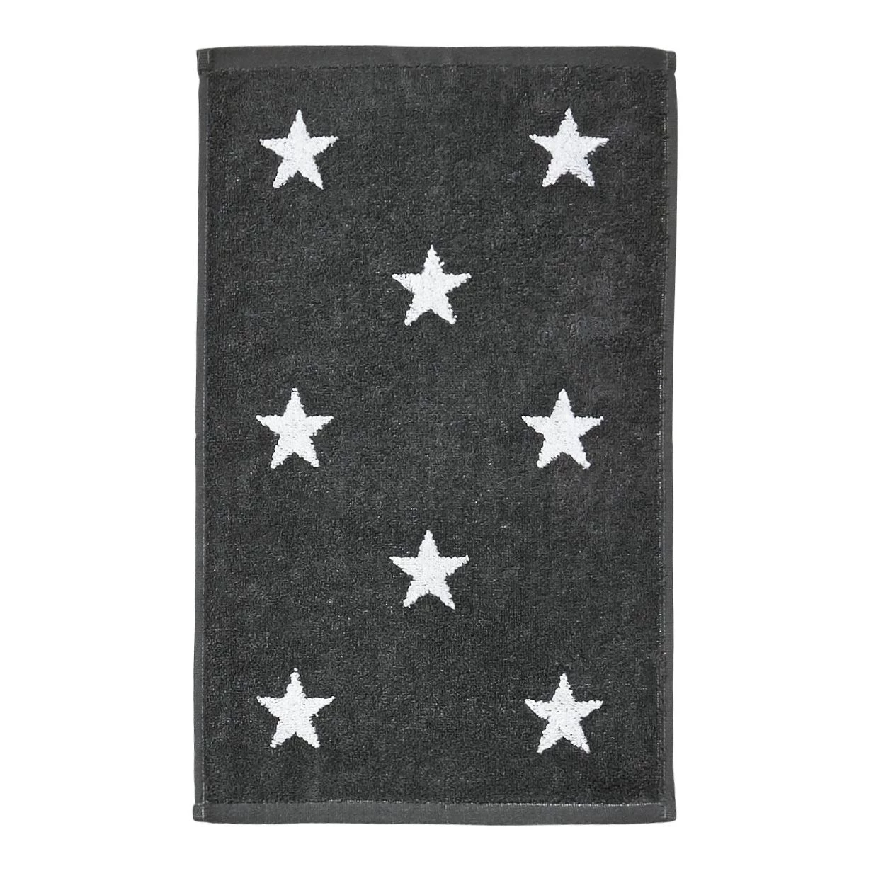 Twentyfour Serviette de toilette Day Stars II - Étoffe de coton - Blanc alpin / Anthracite 4 Twentyfour Serviette de toilette Day Stars II - Étoffe de coton - Blanc alpin / Anthracite – Image 2