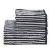 Twentyfour Serviette de toilette Day Stripes II - Étoffe de coton - Blanc alpin / Anthracite -Serviettes Soldes handtuchset day stripes ii 4 teilig baumwollstoff 4646196