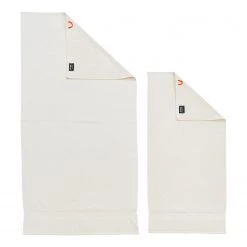 Twentyfour Set de 4 serviettes de toilette Deluxe - Étoffe de coton - Crème -Serviettes Soldes handtuchset deluxe 4 teilig baumwollstoff creme 5026936