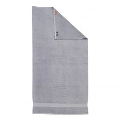 Twentyfour Set de 4 serviettes de toilette Deluxe - Étoffe de coton - Gris lumineux -Serviettes Soldes handtuchset deluxe 4 teilig baumwollstoff lichtgrau 5027004