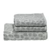 Twentyfour Serviette de toilette Kozan (3 éléments) - Coton - Galet -Serviettes Soldes handtuchset kozan 3 teilig baumwollstoff silber 4281340
