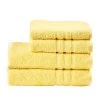 Twentyfour Serviette de toilette Pigi (4 éléments) - Jaune -Serviettes Soldes handtuchset pigi 4 teilig baumwollstoff gelb 4280852