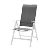 Best Freizeitmöbel Chaise pliante Palermo - Aluminium / Ergotex Argenté Anthracite -Serviettes Soldes klappsessel palermo silber 368330