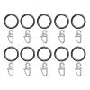 Lichtblick Anneaux pour rideau Rusko I (lot de 10) - Métal - Argenté -Serviettes Soldes ringe gardinenstange 20 mm metall edelstahl optik 1730034